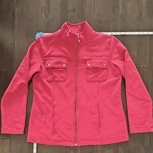 Red Zip-Up Jacket
